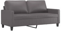 vidaXL Sessel Grau 60 cm Kunstleder