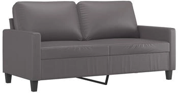 vidaXL 2-Sitzer-Sofa Kunstleder 60 cm Grau (359129)