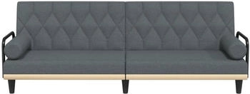 vidaXL Schlafsofa Mit Armlehnen Stoff Dunkelgrau (351938)