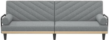 vidaXL Schlafsofa Mit Armlehnen Stoff Dunkelgrau (351932)