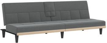 vidaXL Schlafsofa Mit Getr&auml;nkehaltern Stoff Taupe (351868)