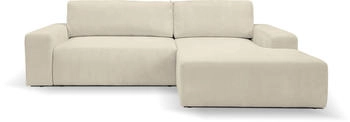Woltra Ecksofa WERK2 Hugo-L L-Form beige 267x85x167cm Cord natur