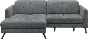 set one by Musterring Ecksofa SO 4400 V grau (graphite) 259x84x167cm mit motorischer Bettfunktion & Kopfverstellung schwarz graphite