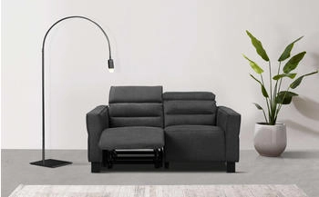Places of Style 2-Sitzer Carpari 162 cm USB grau 162x97x100cm Kopfteilverstellung anthrazit
