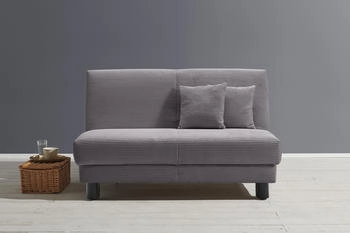 ell+ell Schlafsofa Enny grau 145x85x100cm 92% Polyester 8% Nylon, Sofas grau