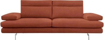 Calia Italia 3-Sitzer Toby Wing, elegant rot rosso quebec 208x90x113cm Synthetische Faser Sitztiefenver