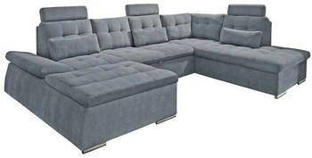 Stella Trading ED EXCITING DESIGN Wohnlandschaft Nalo mit Schlaffunktion Anthrazit