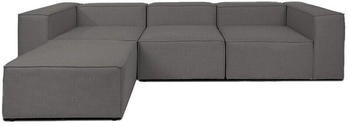 Home Deluxe Modulares Ecksofa VERONA L 327x68x207 cm 4 Teile Wohnlandschaft Anthrazit/Anthrazit
