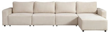Home Deluxe Modulares Schlafsofa VINA XL Cordsofa Couch Ecksofa 380x85 cm