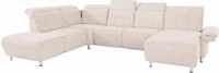 Home affaire Wohnlandschaft "Manhattan U-Form" 2 Sitze mit elektrischer