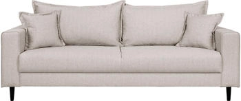 Home Affaire 3-Sitzer VEYRAS, hoher Sitzkomfort incl. 2 Zierkissen mit Keder 212/84/76 cm beige