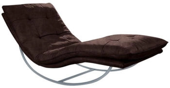 Willi Schillig Relaxliege daily dreams 75x85x169 cm Longlife Xtra-Leder Z69 mit Kopfteilverstellung-mit Schaukelgestell braun (mocca z69)