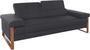 Willi Schillig 2,5-Sitzer finn 230x71x106 cm Stoff S37 mit Kopfteil-/-ohne Sitztiefenverstellung grau (antracite s37)