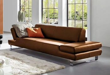 Willi Schillig 3-Sitzer taboo 232x76x101 cm Longlife Xtra-Leder Z69 mit Armlehnenverstellung braun (tabacco z69)