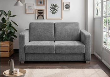 INOSIGN Schlafsofa Mia grau 159x88x87cm mit 2 Einzelausz&uuml;gen als L&auml;ngsschl&auml;fer grau