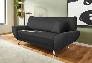 INOSIGN 2-Sitzer Saltare 174x78x82cm Kunstleder SOFTLUX Luxus-Microfaser ALCAZAR Feinstruktur schwarz
