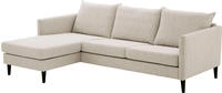 ATLANTIC home collection Ecksofa "Rekvik L-Form" mit Wellenunterfederung,...