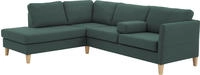 ATLANTIC home collection Ecksofa "Mailo L-Form" mit Seitentaschen und Ottomane,...