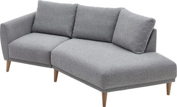 Atlantic Home Collection 2,5-Sitzer Elvis 80x127cm PES/PP Polsterecke Ende rechts Stil skandinavisch saltnpepper grau