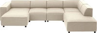 ATLANTIC home collection Wohnlandschaft "Bulky U-Form" in U-Form und XXL...