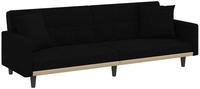 vidaXL Schlafsofa mit Kissen Dunkelgrau Stoff
