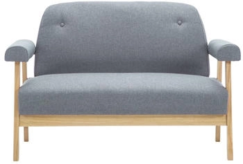 vidaXL Sofa Stoff Hellgrau (246643)