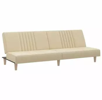 vidaXL Schlafsofa Stoff Creme (351884)