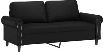 vidaXL 2-Sitzer-Sofa Mit Zierkissen Kunstleder 120 cm Cappuccino (3200929)