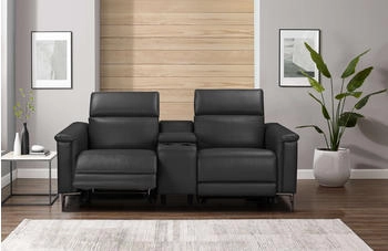 Places of Style 2-Sitzer Lund, 2er-Kinosofa, TV-Sessel schwarz 195x97x99cm