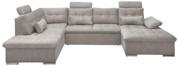 Stella Trading Black Red White Wohnlandschaft taupe - 324x107x170/218 (BxHxT)