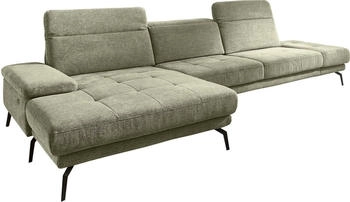 DIE PLANBAR Ecksofa MP-IN20126 L-Form mit Kopfteilverstellung optional Sitztiefen- & ArmteilVerstellung green