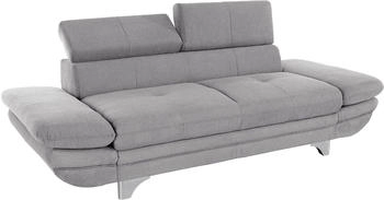 Cotta Collection 2-Sitzer Enterprise, inklusive Kopf- und ArmteilVerstellung grau