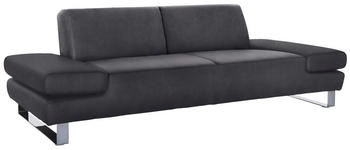 Willi Schillig 3-Sitzer taboo 232x76x91 cm Stoff S37 mit Armlehnenverstellung grau (antracite s37)