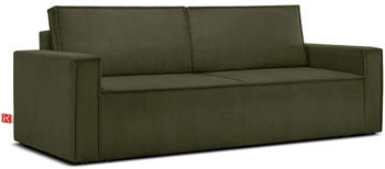 Konsimo 3-Sitzer-NAPI Modern olivgrün 228x89x101 cm