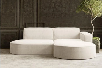 Kaiser M&ouml;bel Ecksofa MODENA STUDIO L stoff Poso Neve Ecru