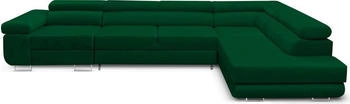 Kreative Furniture & Design Ecksofa Miami Long Monolith 37-form rechts 343x203x88 cm grün