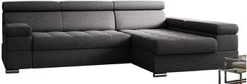 Kreative Furniture & Design Ecksofa PAULO 260x162x95 cm Rechts hellgrau