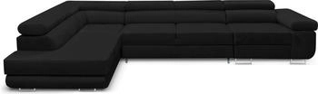 Kreative Furniture & Design Ecksofa Miami Long Monolith 97 L-form Links Ottomane 343x203x88 cm dunkelgrau
