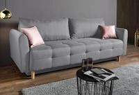 Home affaire Schlafsofa "Nordic, B: 219 cm, Liegel. 137x195 cm" Bettfunktion,