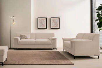 INOSIGN Polstergarnitur Jamie 2 rd bestehend 1,5-/2,5-Sitzer grau taupe 76x81cm Sitzmöbel-Sets modern