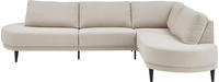 ATLANTIC home collection Ecksofa "Ronny L-Form" mit Wellenunterfederung,...