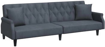 vidaXL Schlafsofa Mit Armlehnen Samt Hellgrau (351944)