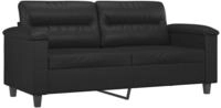vidaXL 2-Sitzer-Sofa Grau 140 cm Kunstleder