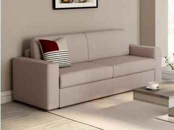 Kauf-Unique Sofa - 3-Sitzer - Mit Matratze - Stoff - Beige - COGLIO