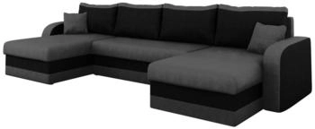 Mirjan24 Wohnlandschaft Kris U drei U-Form Kissen-Set Alova 36 + Alova 04 304x80x140 cm