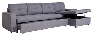 MCW Ecksofa -L16 1 Aufbewahrungsbox grau 290x86x150 cm