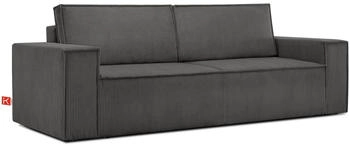Konsimo 3-Sitzer-NAPI Modern grau 244x89x101 cm