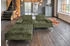 Kawola Schlafsofa WIOLO Sofa Daybed Stoff Velvet moosgrün 240x80x110 cm