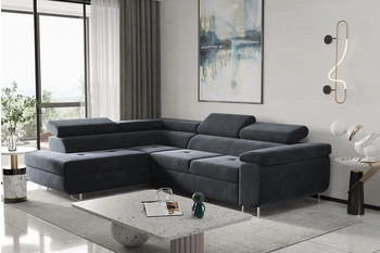 Kaiser Möbel Ecksofa Eckcouch ATOM verschiedene Farben Anthrazit 275x90x202 cm