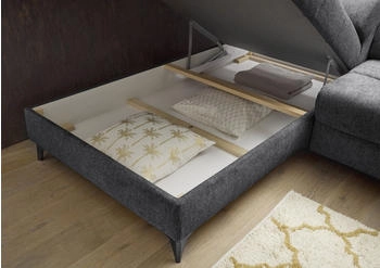 ED EXCITING DESIGN Ecksofa Sydney elektrischer-Sitzverbreitung oder-Schlaffunktion Anthrazit 282x86x198 cm